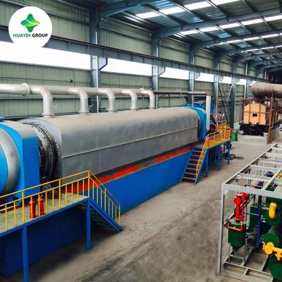 qualità  Continuous Tire Pyrolysis Plant Continuous Waste Tire Pyrolysis Plant With Stainless Steel Reactor fabbrica