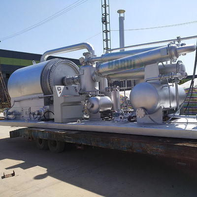 qualità  Movable Skid Mounted Plastic Pyrolysis Wood Pyrolysis Plant Gasoline And Oil Machine fabbrica