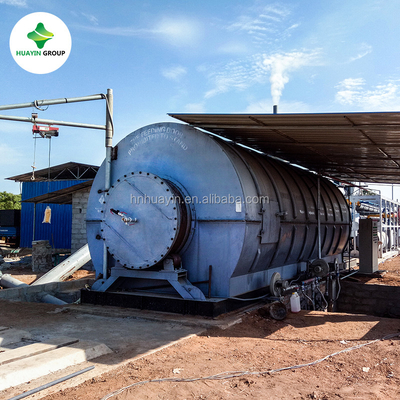 Convert Waste Tires To Oil Waste Pyrolysis Plant Huayin Tire Pyrolysis Machine Small Tire Pyrolysis Plant Oil Fired